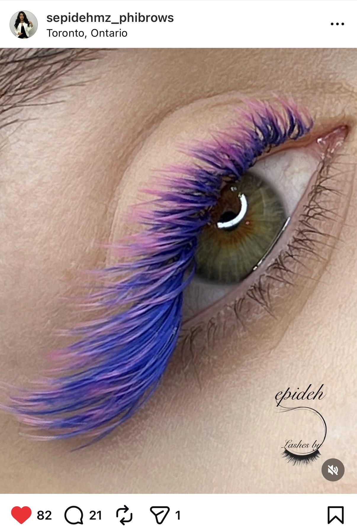 Lash result from Sepid Beauty Studio